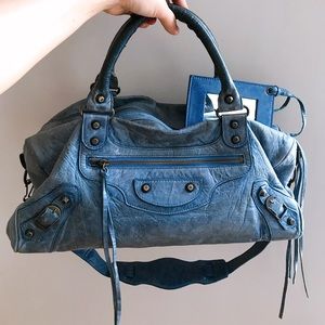 Balenciaga Twiggy Classic Studs Bag Leather